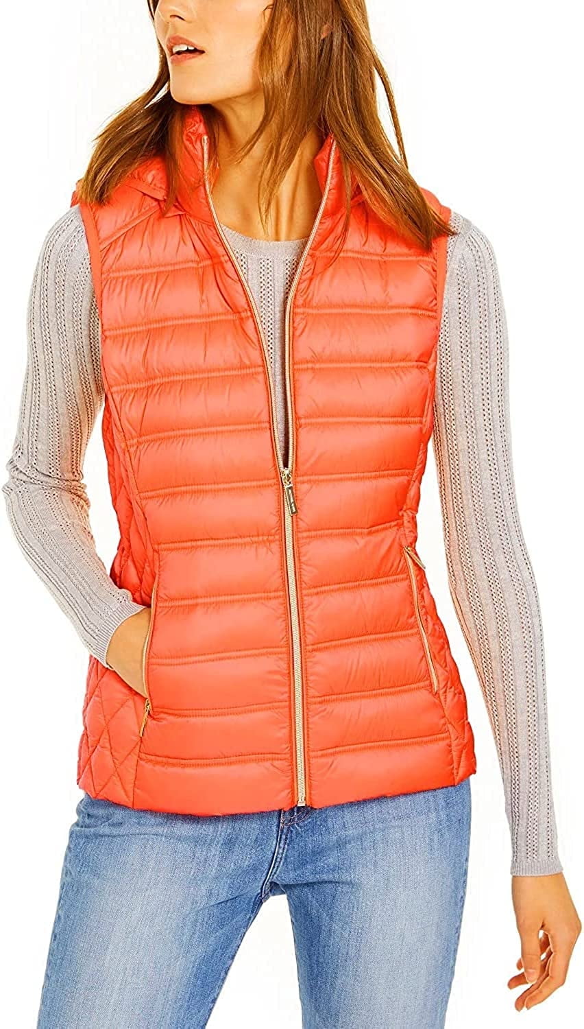Michael kors vest womens yellow hotsell