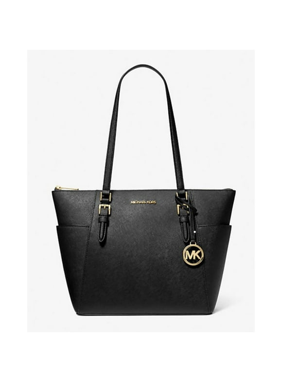 Women Lady Large Leather Shoulder Tote Handbag Purse Bag Black Gold