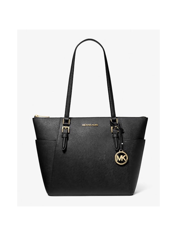 Women Lady Large Leather Shoulder Tote Handbag Purse Bag Black Gold