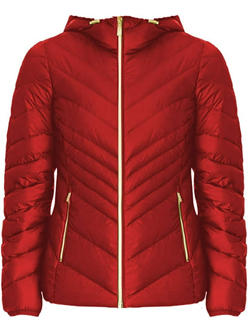 Michael Kors Women Puffer Coat Packable Down Jacket Womens
