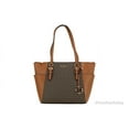 thumbnail image 1 of Michael Kors Women's 100% Leather Logo Handbag, Brown, 1 of 7