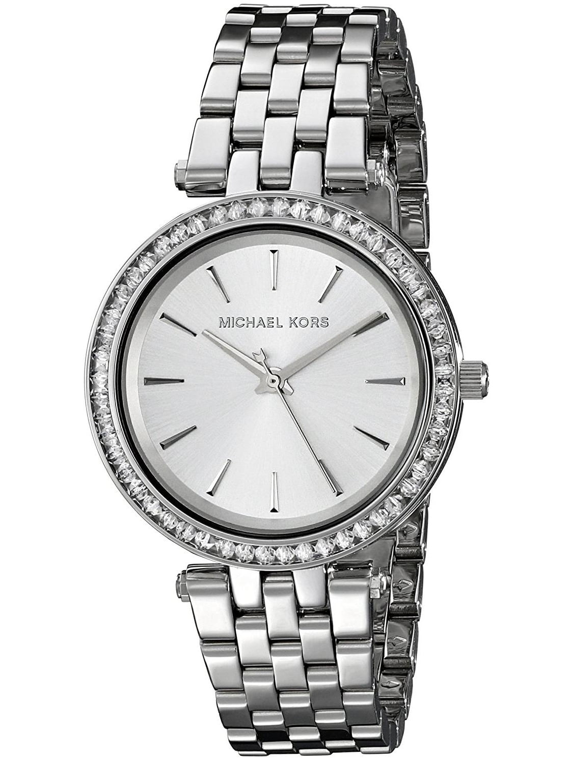 Michael Kors Silver-Tone Bracelet Watch Pavé Phoebe Silver-Tone Watch in SILVER | Michael Kors [US] main image 3