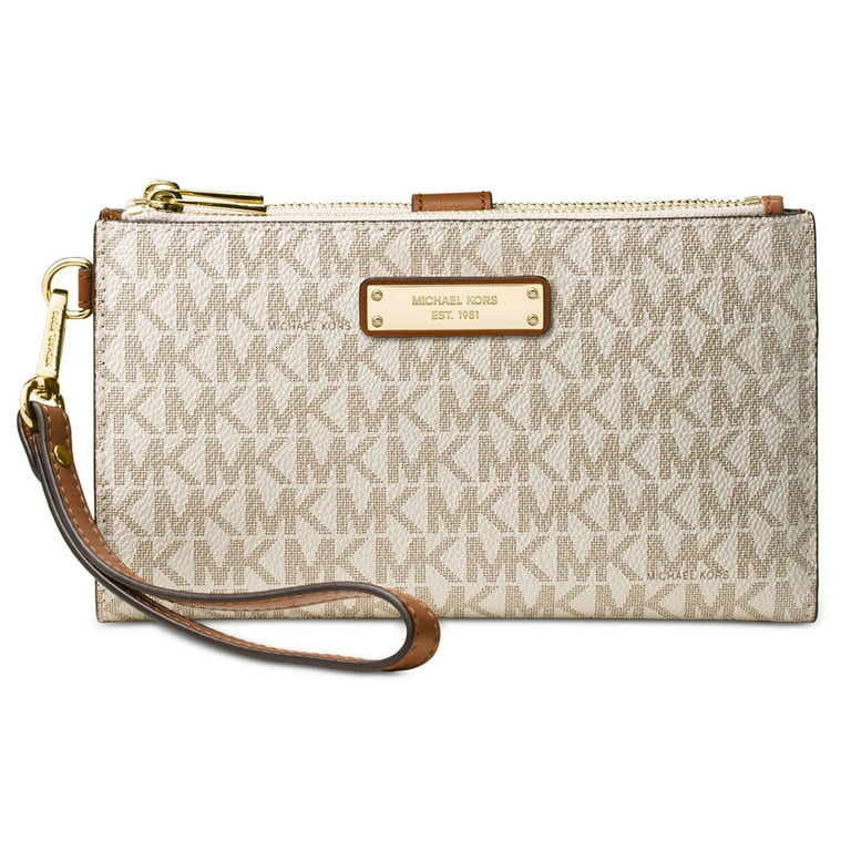 Michael Kors Women s Adele Smartphone Wristlet Vanilla Walmart
