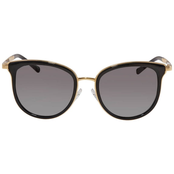 Michael Kors Adrianna I Plastic Unisex Cat-Eye Sunglasses Black/Gold 54mm Adult