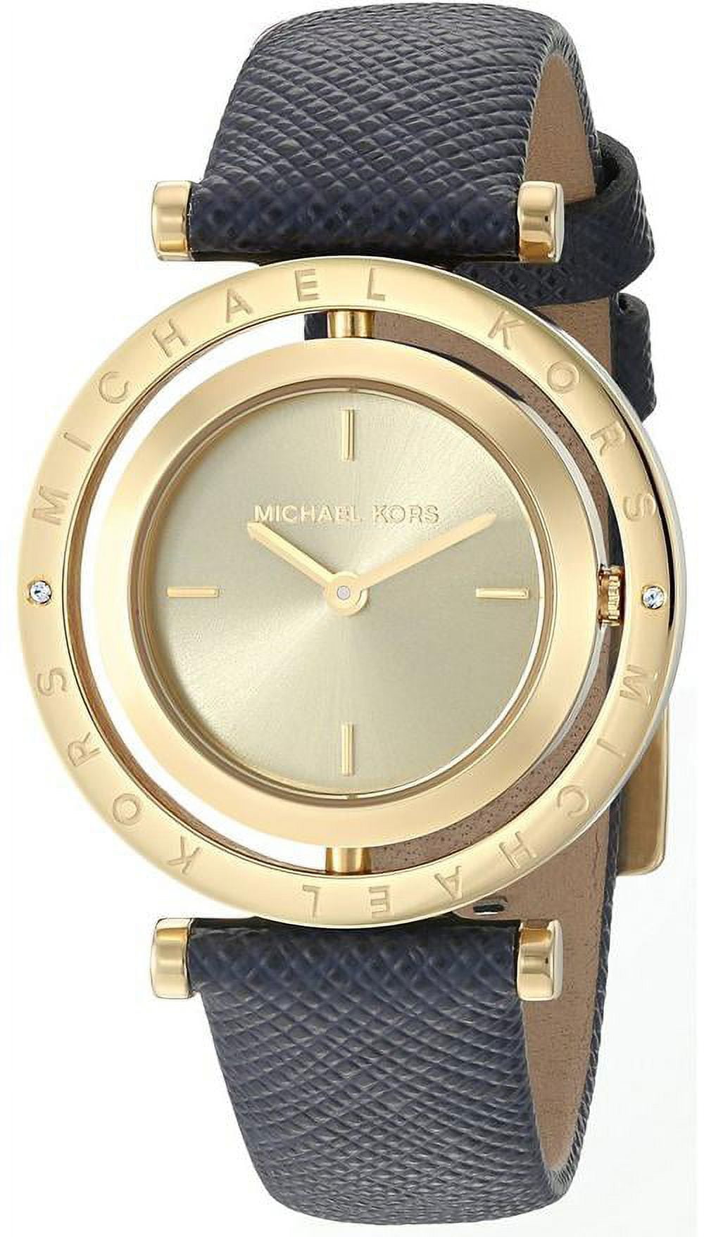 Michael kors best sale leather watch women