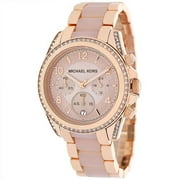 Michael Kors Women's Blair Chronograph Rose Gold Glitz Watch MK5943