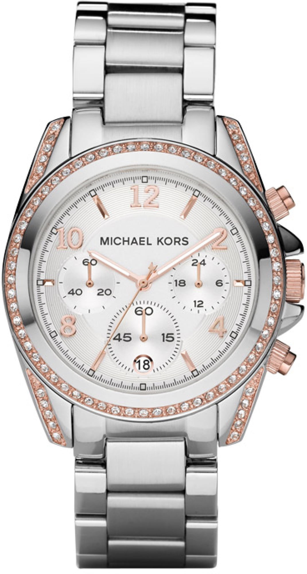 knee length dresses for ladies Michael Kors Women's Runway Twist Gold-Tone Chronograph Watch – Club de Mode main image 1