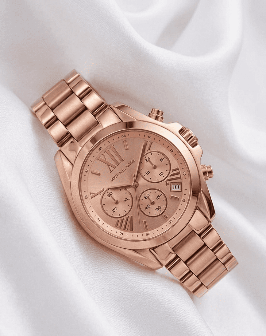 Michael Kors ローズゴールド Bradshaw 腕時計 MK6066 Michael Kors Ladies Bradshaw Rose Gold Chronograph Watch