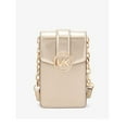 thumbnail image 1 of Michael Kors Women's Carmen Small Logo Smartphone Crossbody Bag, Pale Gold, 1 of 8