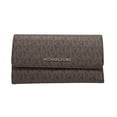 thumbnail image 1 of Michael Kors Women's Casual Trifold Wallet, Brown Signature, 1 of 2