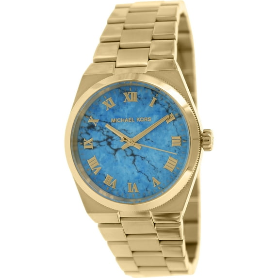Michael Kors Women's Channing MK5894 Gold Stainless-Steel Plated Japanese Quartz Fashion Watch