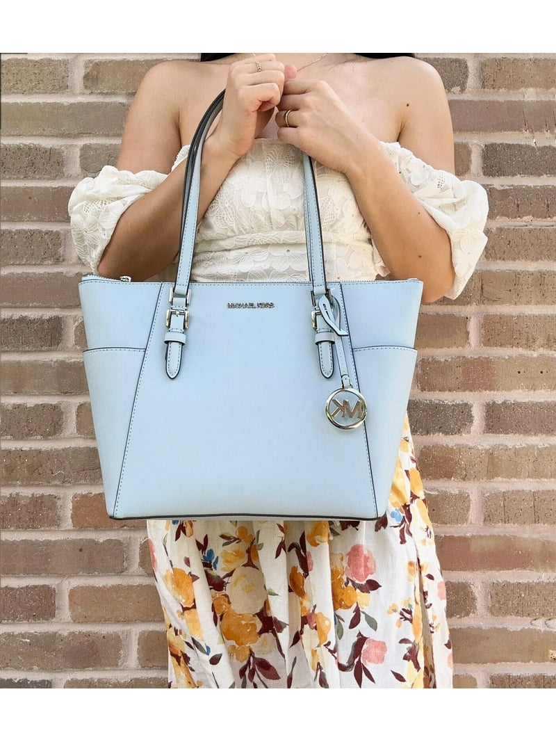 Michael Kors Charlotte Handbag Tote, Large Top Zip, Saffiano