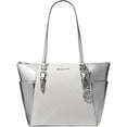 thumbnail image 1 of Michael Kors Women's Charlotte Large Top Zip Tote (Silver) 35F4SCFT3V-sil, 1 of 7