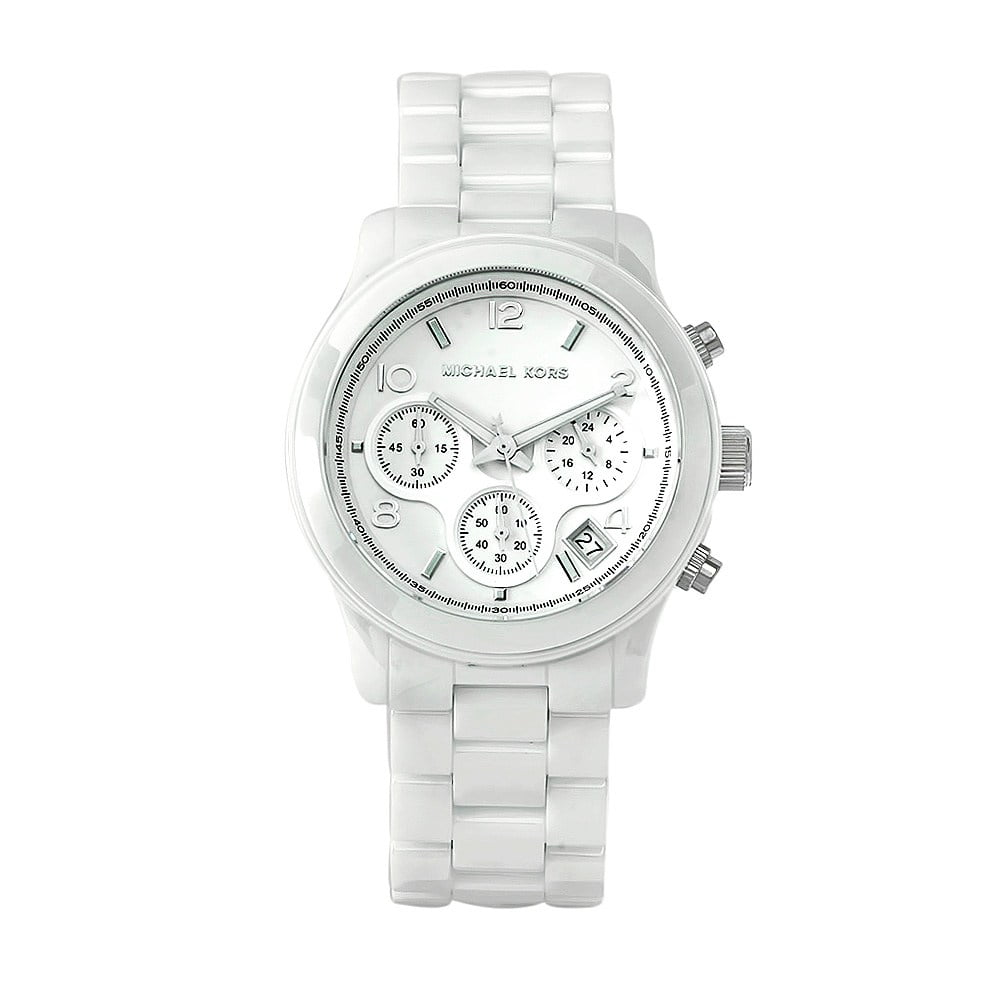 Michael Kors Women's Chronograph Runway Watch White MK5161 - Walmart.com
