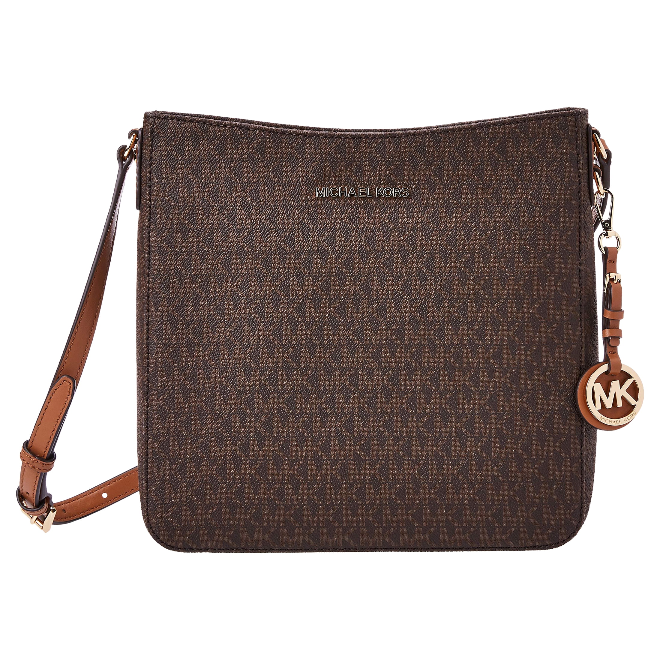 MICHAEL KORS  PVCショルダーバッグ Michael Kors Women's Messenger Bag, Coated Canvas PVC, Brown, Top