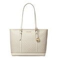 thumbnail image 1 of Michael Kors Women's Coated Canvas Small Scale Print Tote Handbag, Light Cream, 1 of 2