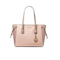 thumbnail image 1 of Michael Kors Women's Crossgrain Leather Voyager Tote Bag, Pink/Fawn, 1 of 4