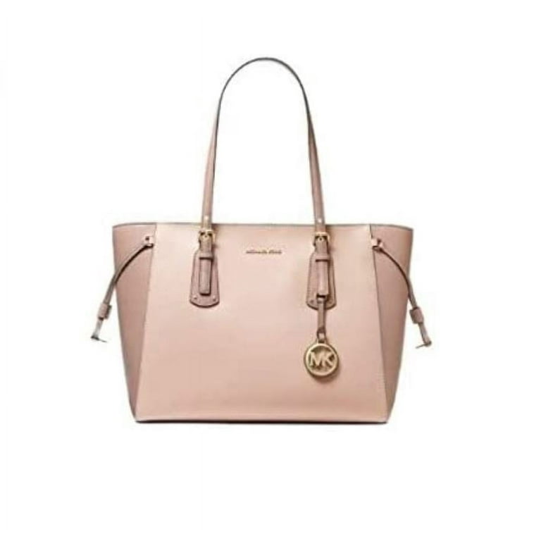 Michael Kors Women's Crossgrain Leather Voyager Tote Bag