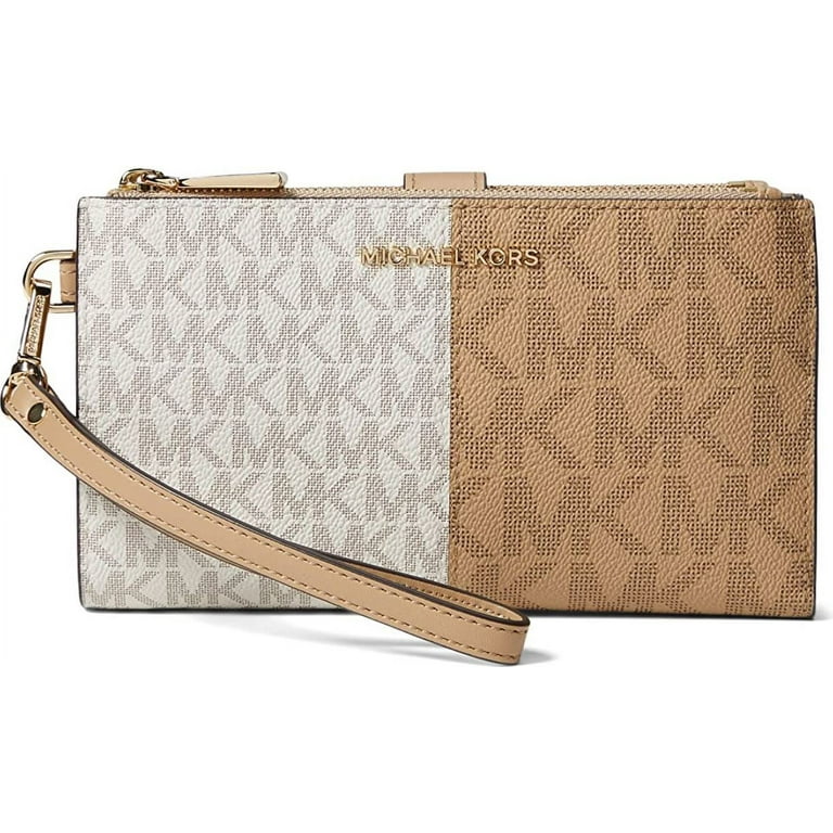 Michael Kors Women's Jet Set Wallet Phone, Double Zip Wristlet