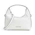 thumbnail image 1 of Michael Kors Women's Ember Small Pebbled Leather Top Zip Satchel Crossbody Bag (Optic White), 1 of 6