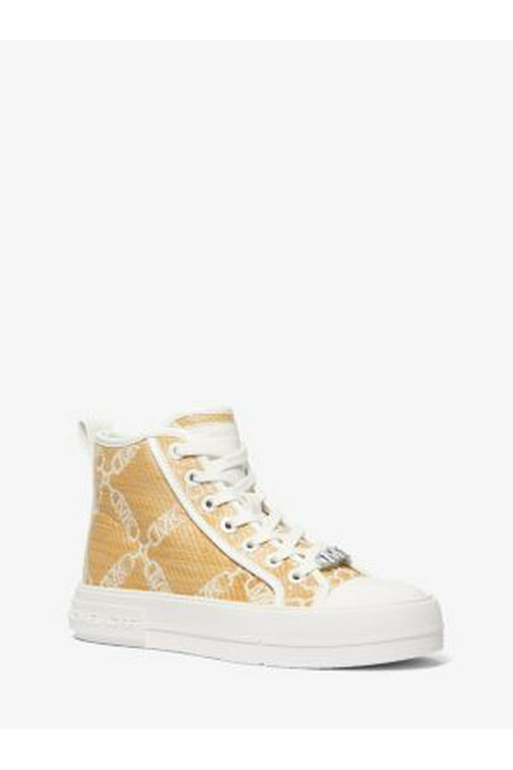 Women's Evy High Top Sneaker, Natural/Optic White, 5