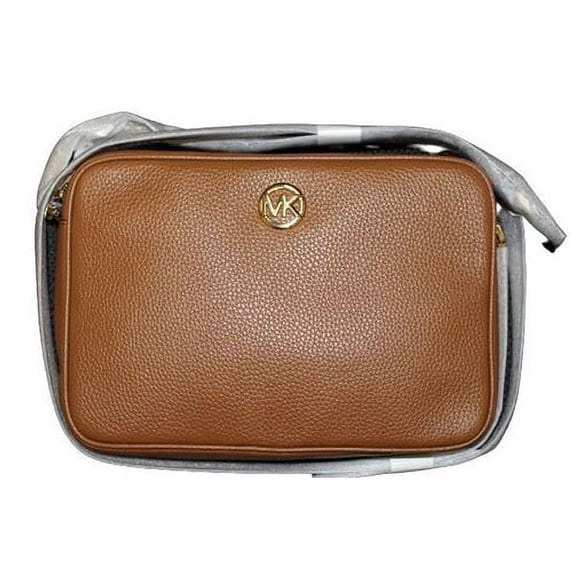 Michael Kors Women's Fulton Large Ew Leather Cross Body Bag (Luggage) …