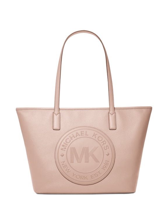 Women's Fulton Large Pebbled Leather Top Zip Tote (Soft Pink)