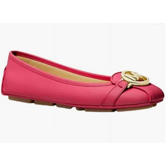 Michael Kors Women's Fulton Moccasin 49F9FUFR3L-carm-6.5(Carmine Pink, us_Footwear_Size_System, Adult, Women, Numeric, Medium, Numeric_6_Point_5)
