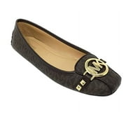 Michael Kors Womens Fulton Moccasin 49T8FUFR1B-847-8.5 Brown, 8.5 M, Numeric_8_Point_5 MK Signature
