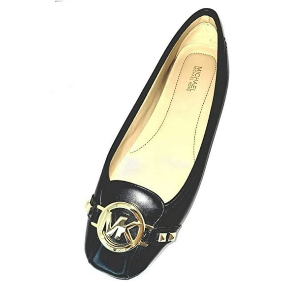 Michael Kors Women's Fulton Moccasin 49T8FUFR1L-001-8 (Black Nappa, M, Numeric_8)