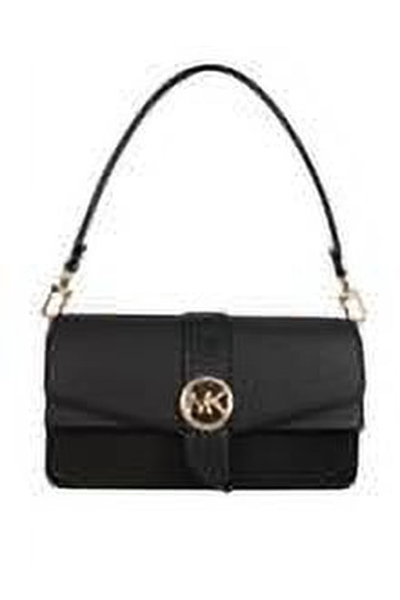 Women's Greenwich Medium Saffiano Leather Shoulder Bag - Black