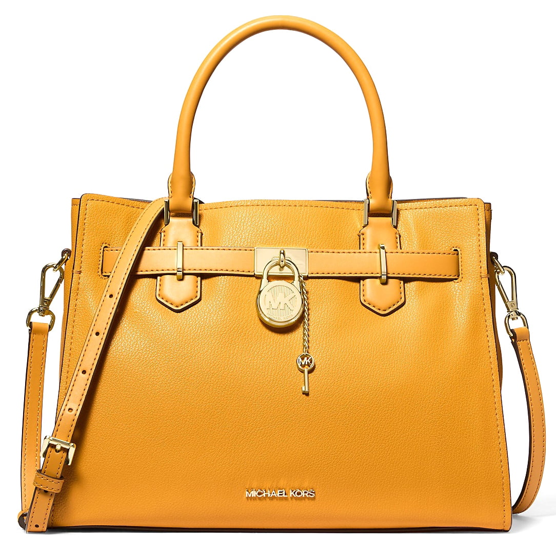 Michael Kors Women's Hamilton Medium Top Zip Leather Satchel