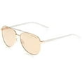thumbnail image 1 of Michael Kors Women's Hvar MK5007-1080R1-59 Rose-Gold Aviator Sunglasses, 1 of 3