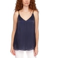 thumbnail image 1 of MICHAEL Michael Kors Womens V Neck Pleated Shell, 1 of 3