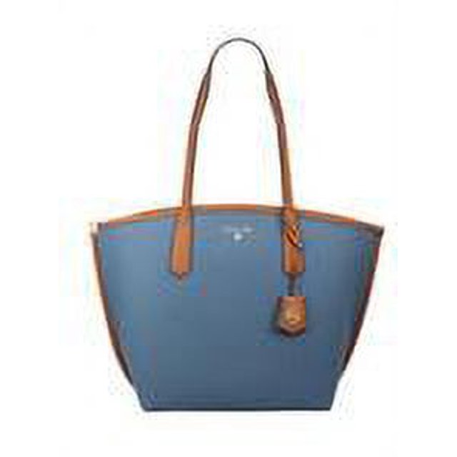 Michael Kors Women's Jane Large Cotton Canvas Tote Bag Blue