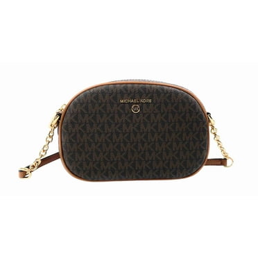 Michael Kors Women's Jet Set Charm MK Signature Crossbody Bag