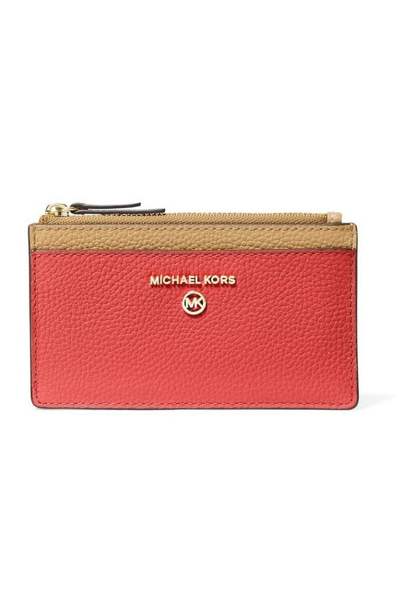 Women's Jet Set Colorblock Slim Zip Card Case (Sangria Multi)