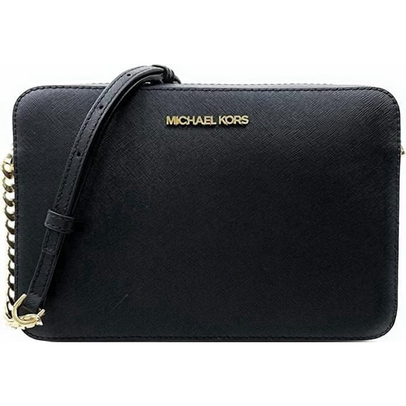 Michael Kors Women's Jet Set Saffiano Leather East West Crossbody Bag