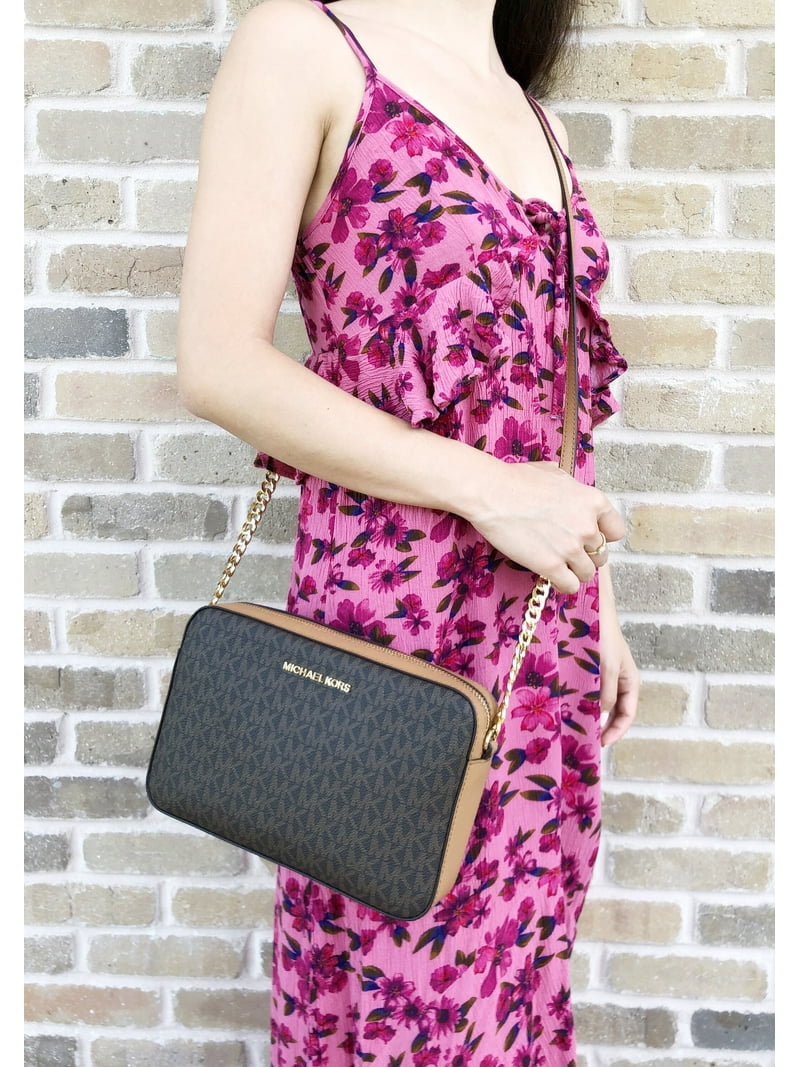 Michael Kors Women's Jet Set Crossbody Bag, Saffiano Leather