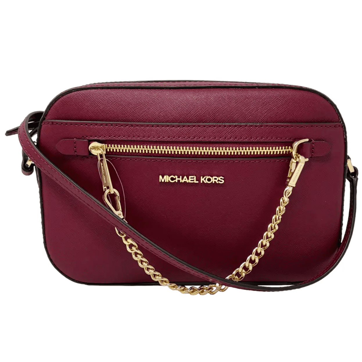 ショルダーバッグ MICHAEL KORS Michael Kors Leather Crossbody Bag, Jet Set Large East West Zip