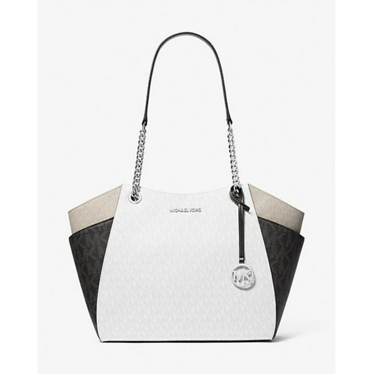 MICHAEL KORS ホワイト ショルダーバッグ セール】JET SET ITEM ポケット クロスボディ ウィズ アタッチ