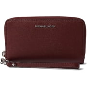 Michael Kors Womens Jet Set Large Flat Multi Function Phone Case Merlot 32H4STVE9L-580 One Size