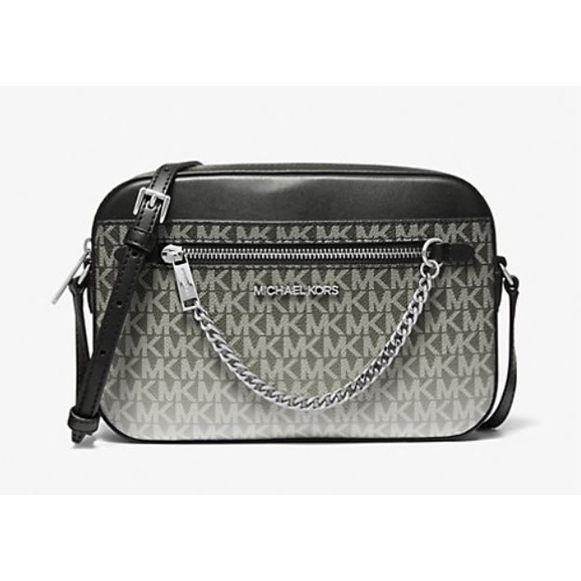 Michael Kors Women's Jet Set Large Metallic Logo Jacquard