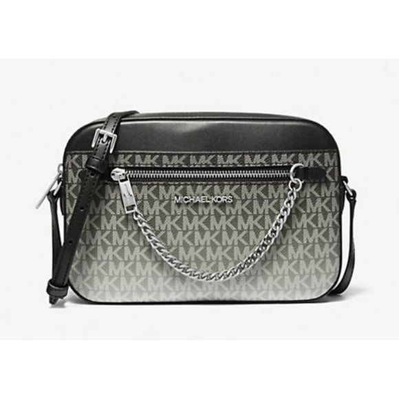 Michael Kors Women's Jet Set Large Ombré Signature Logo Crossbody Body (Blk) 35R5STTC9V-001