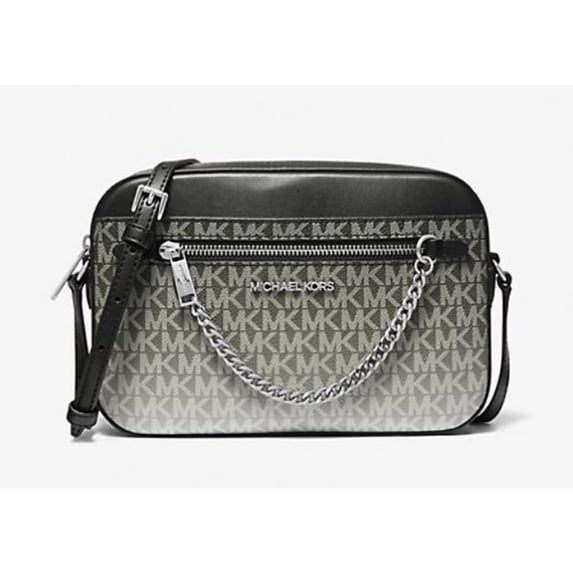 Michael Kors Women's Jet Set Large Ombré Signature Logo Crossbody Body (Blk) 35R5STTC9V-001