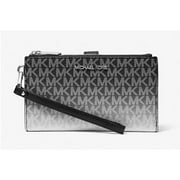 Michael Kors Womens Jet Set Large Ombr Signature Logo Wristlet Black 35R5STVW3V-001