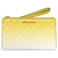 thumbnail image 1 of Michael Kors Women's Jet Set Large Ombré Signature Logo Wristlet (Daisy Yellow), 1 of 5