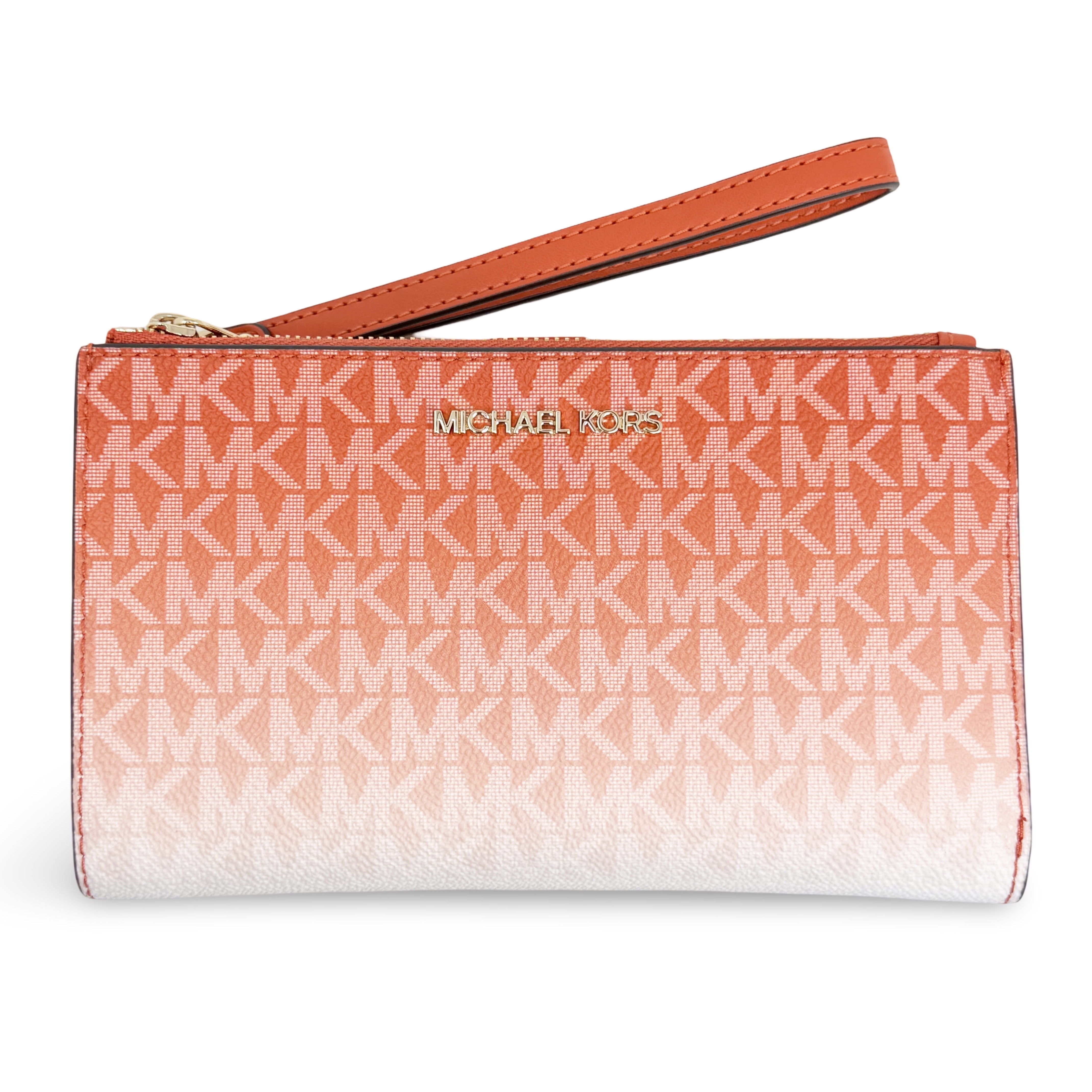 Michael Kors Women's Jet Set Large Ombré Signature Logo Wristlet