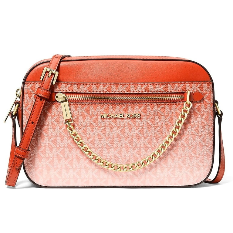 Michael Kors Women's Jet Set Large Ombré Signature Top Zip Logo