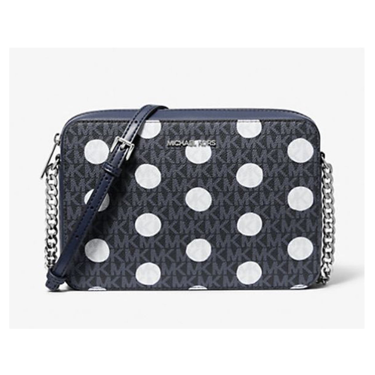 Michael Kors Women's Jet Set Large Polka Dot Signature Logo